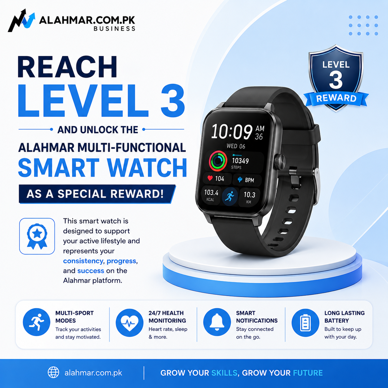 Alahmar Multi functional smart watch!