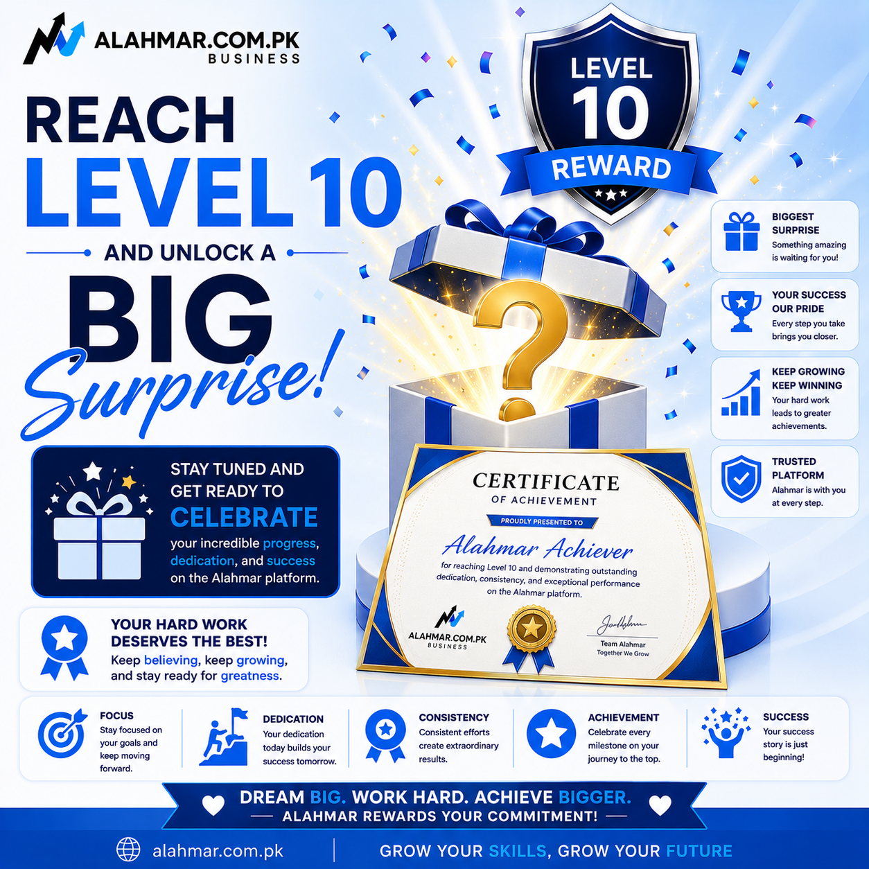 Reach Level 10 and unlock a Big Surprise!