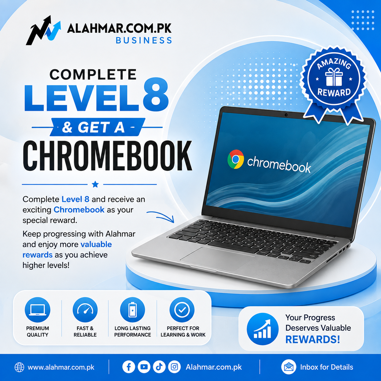 Complete Level 8 & Get a Chromebook 💻🎁